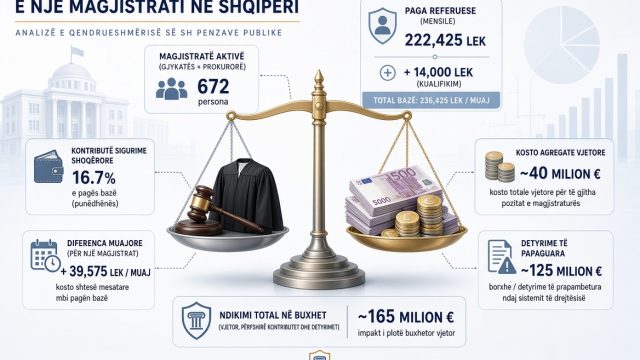 Paga e magjistratëve dhe çmimi ekonomik i drejtësisë